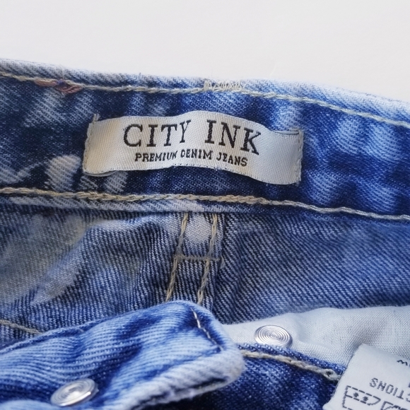City Ink Jeans Acid Washed Jeans Size 4 Girls - Picture 7 of 13